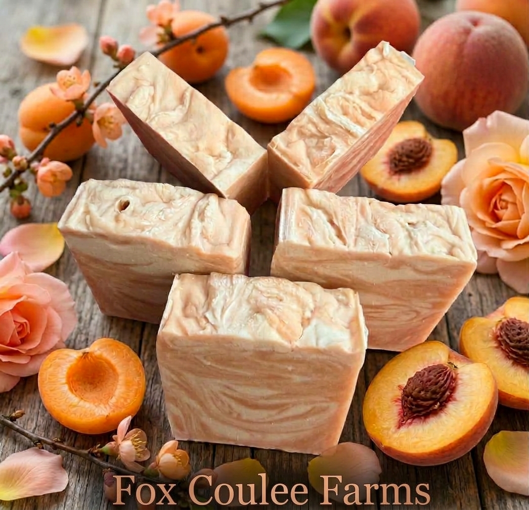 Apricot Peach Goat's Milk Soap Bars