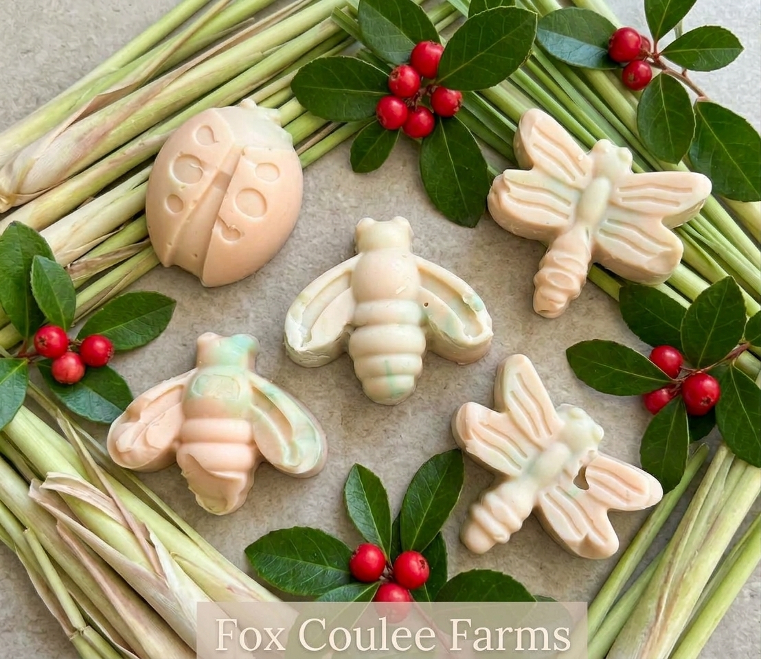 Lemongrass & Wintergreen Goat’s Milk Garden Helpers Soap Bars