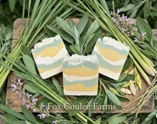 Lemongrass and Sage Scented Goat's Milk Soap