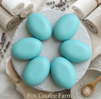 Simply Teal Oval Shaped Goat's Milk Soap