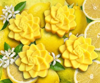 Lemon Yellow Simplicity Flower Shaped Soap