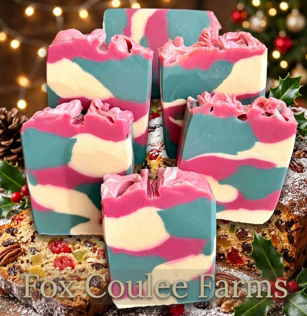 Christmas Fruitcake Goat's Milk Soap Bars