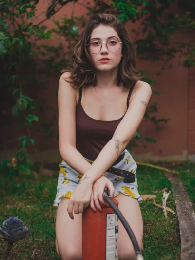 Casual Sleeveless Solid Brown Top