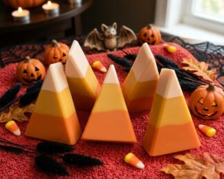 Candy Corn Shaped Soap Bars
